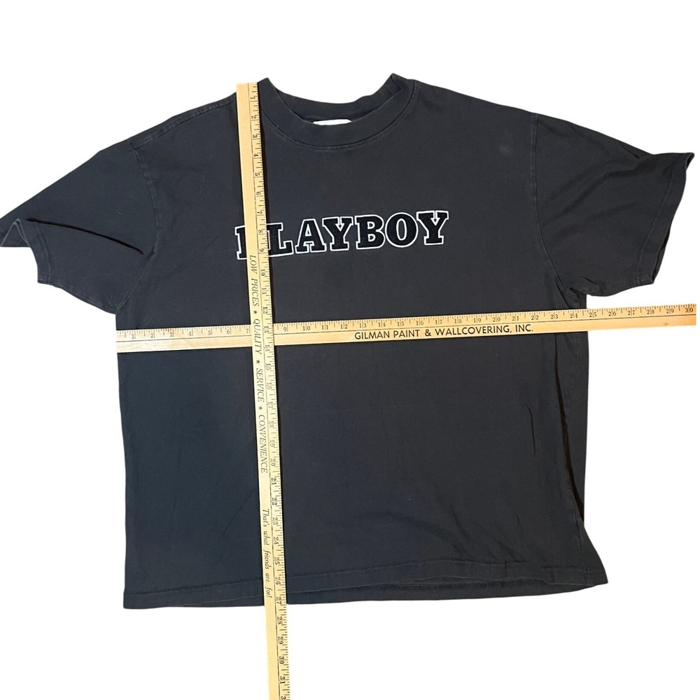 PLAYBOY By PacSun Graphic T Shirt Black Mens Size XL Logo Tee - Picture 2 of 5